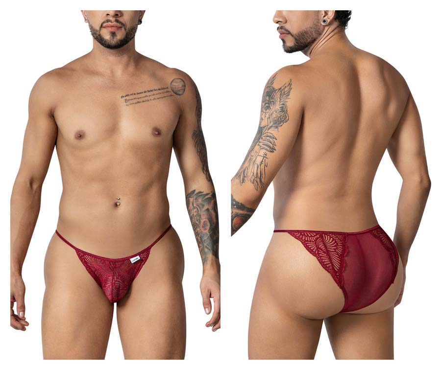 [Candyman] Lace Briefs Burgundy (99914)