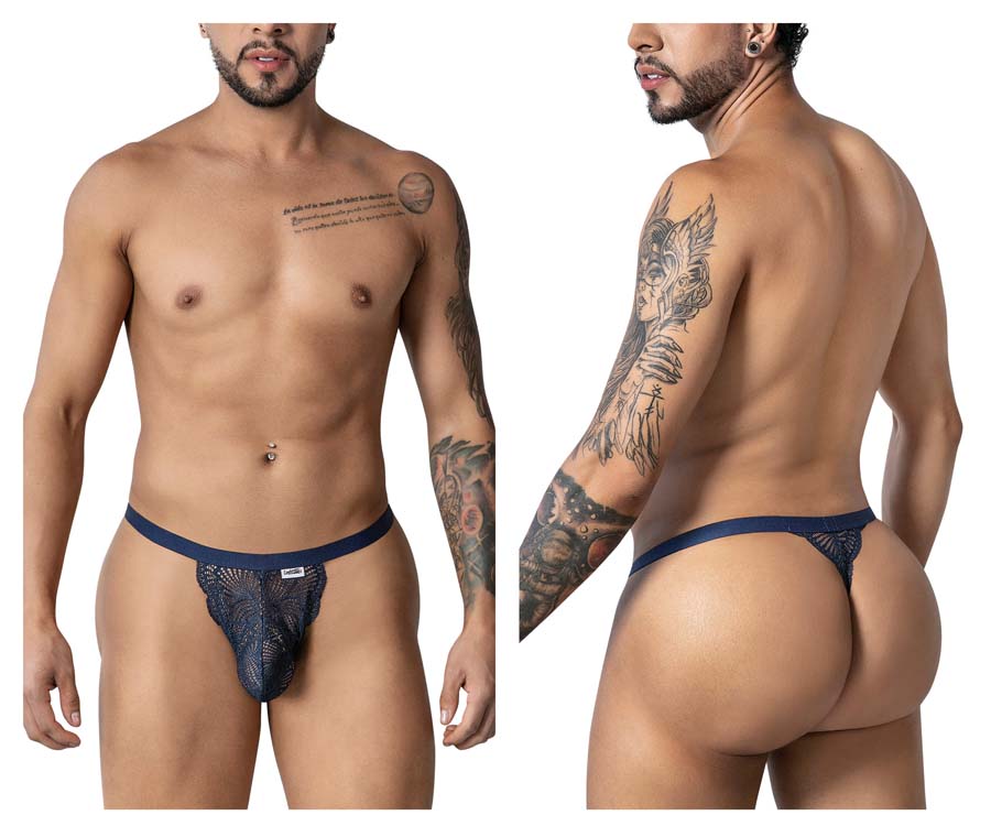 [Candyman] Lace Thongs Navy (99915)