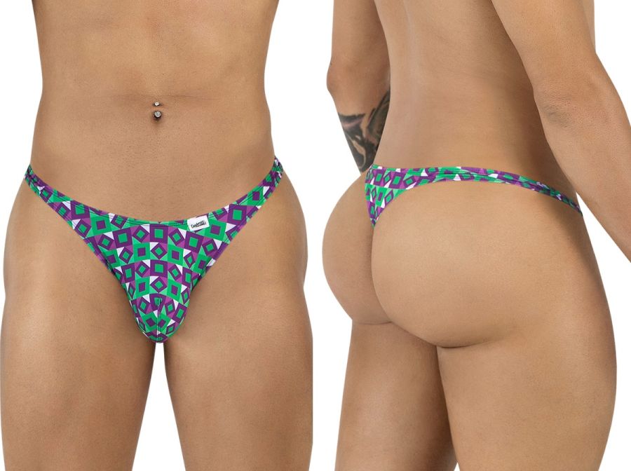 [Candyman] Thongs Printed Purple (99924)