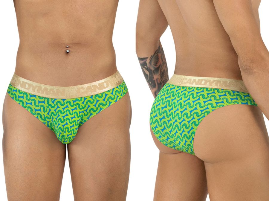 [Candyman] Briefs Printed Green (99926)