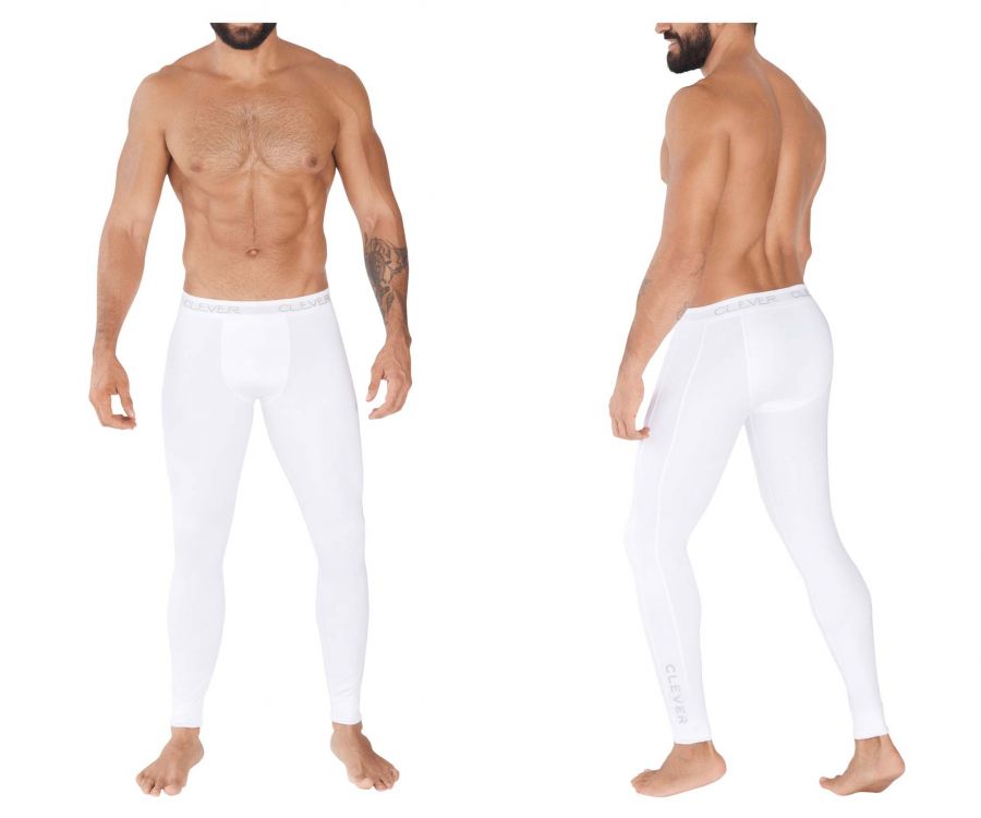 [CLEVER] Visual Athletic Pants White (0373)