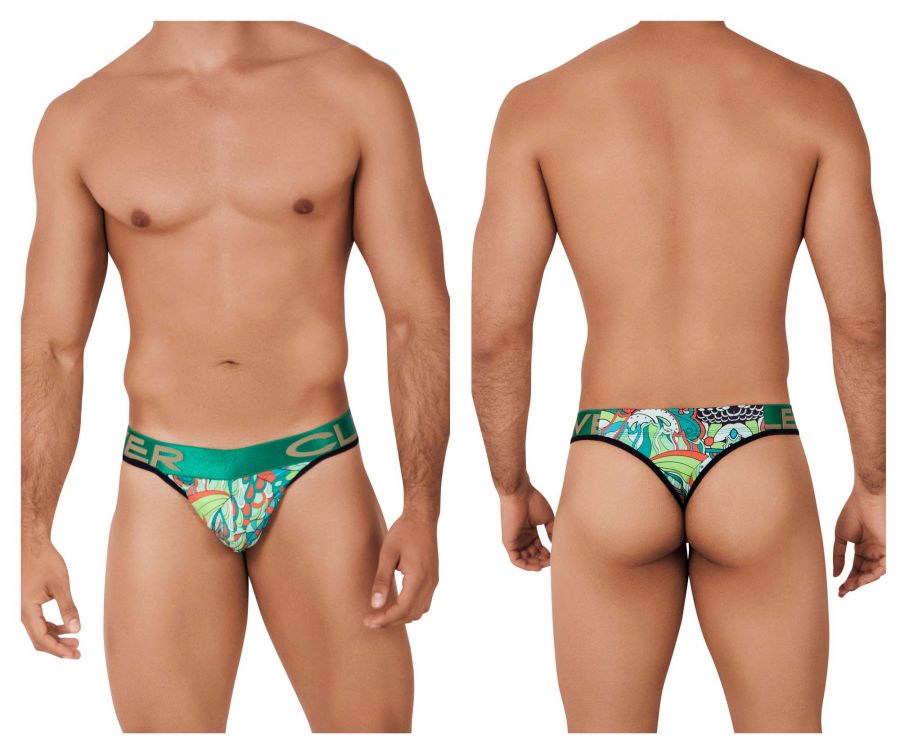 [CLEVER] Psychedelic Thongs Green (0544-1)