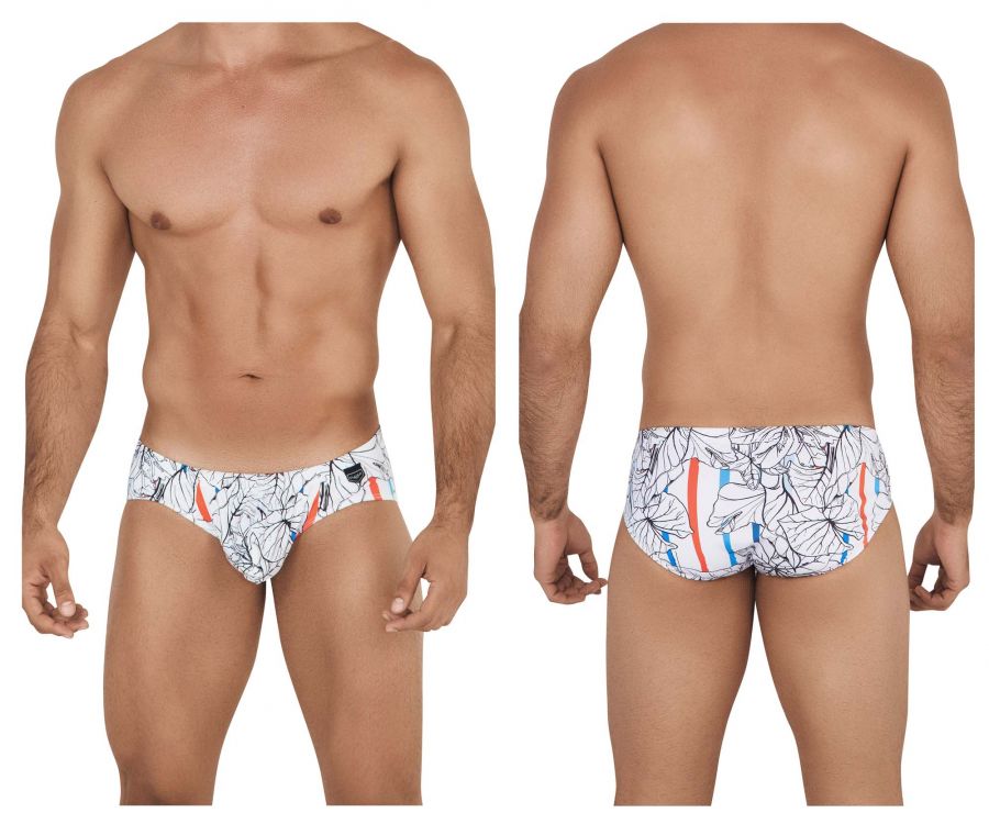 [CLEVER] Leaves Briefs White (0546-1)