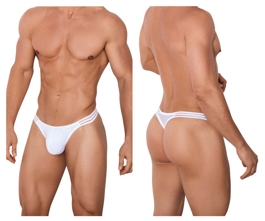 [CLEVER] Shine Thongs White (0893)