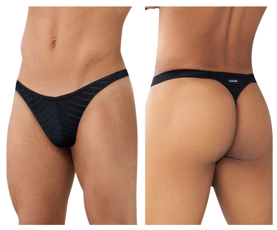 [CLEVER] Eden Thongs Black (0955)
