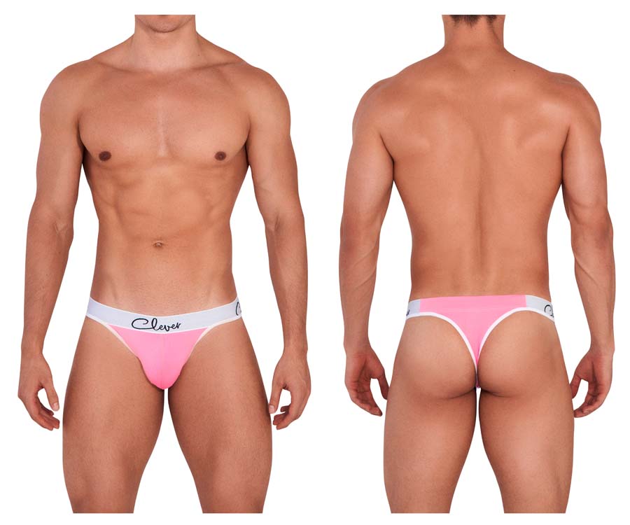 [CLEVER] Wood Thongs Pink (1408)
