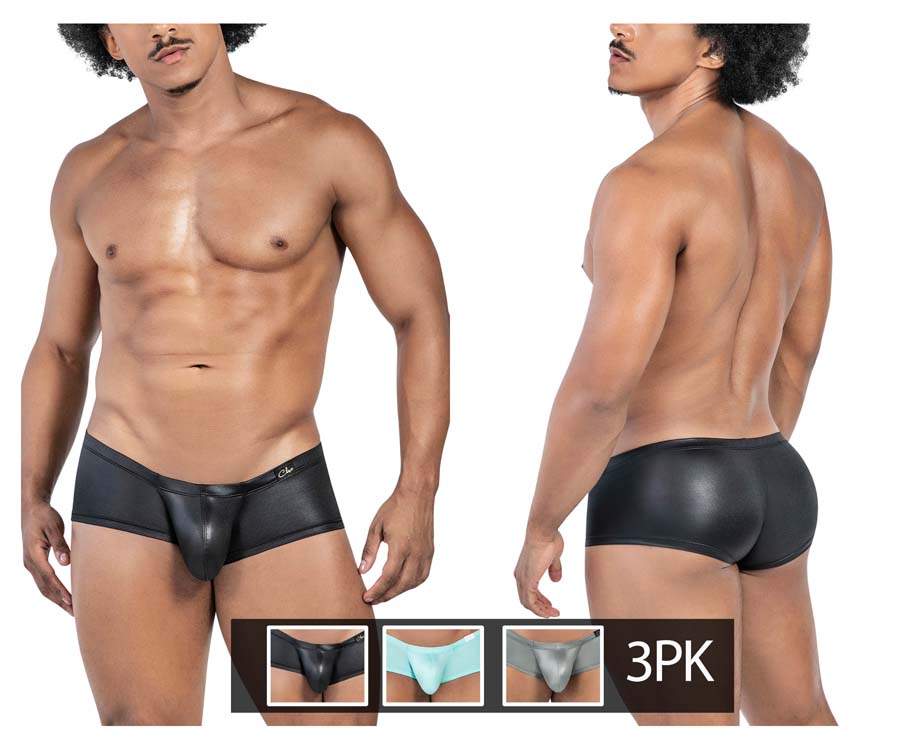 [CLEVER] 3PK Autralian Latin Trunks Blue-Green-Black (229952)