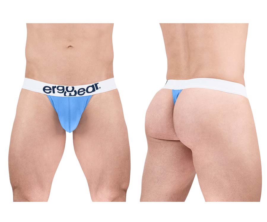 [Ergowear] MAX COTTON Thongs Light Blue (EW1711)