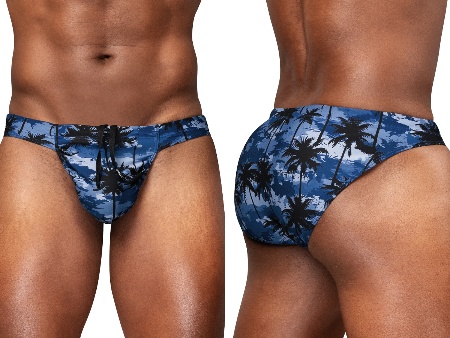 [Ergowear] FEEL SW Swim Bikini Dark Blue-Palms (EW1824)