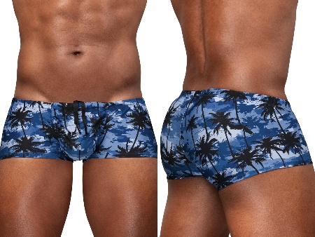 [Ergowear] FEEL SW Swim Trunks Dark Blue-Palms (EW1825)