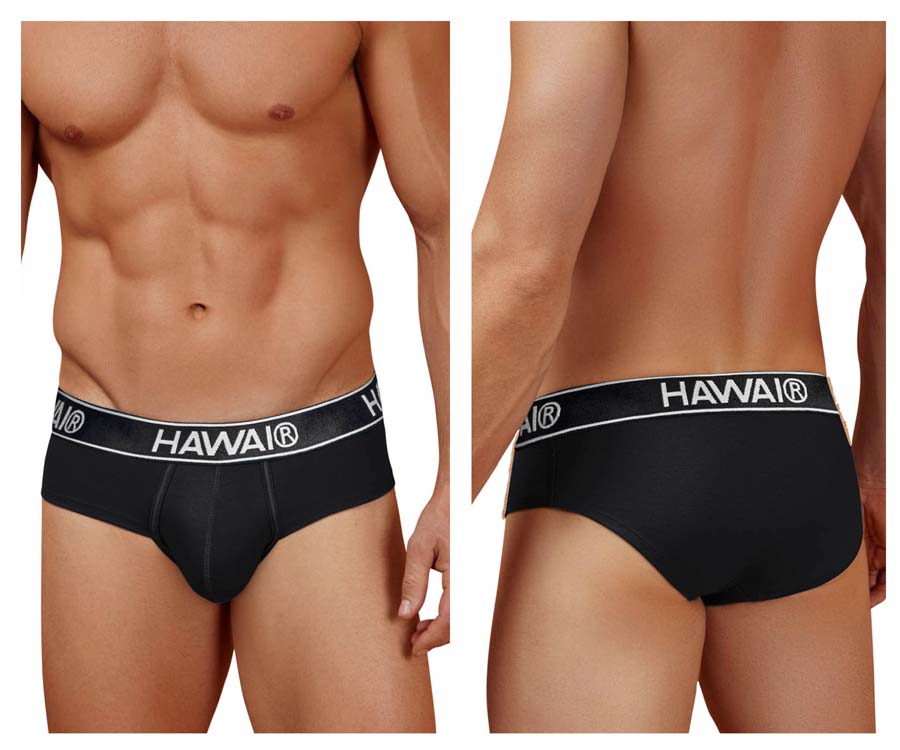 [HAWAI] Cotton blend Briefs Black-01 (41962)