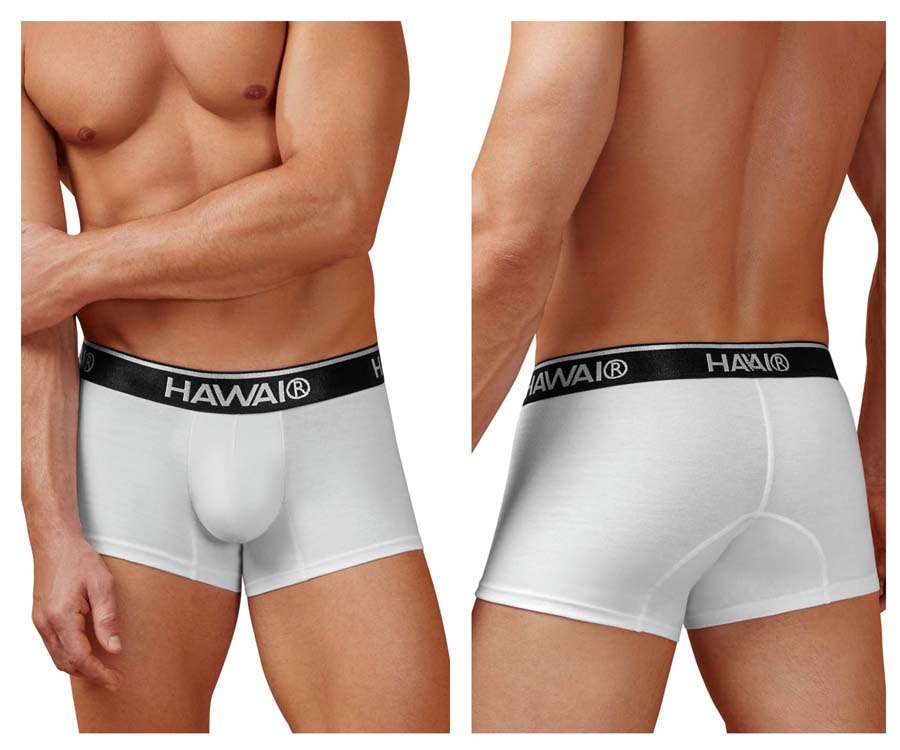 [HAWAI] Cotton blend Trunks White-01 (4986)