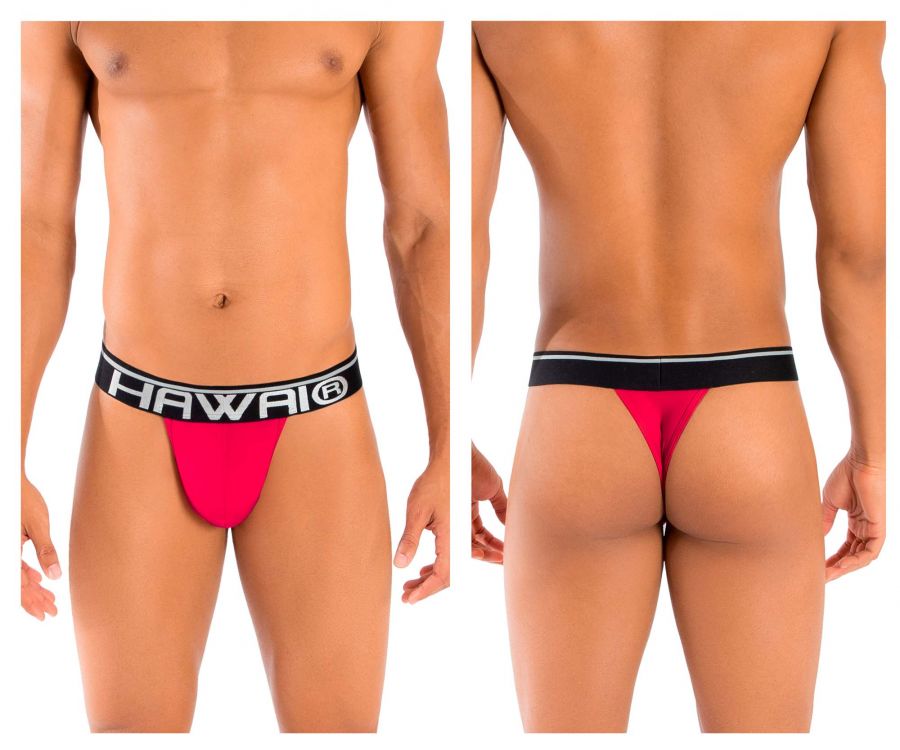 [HAWAI] Solid Mens Thongs Red (41947)