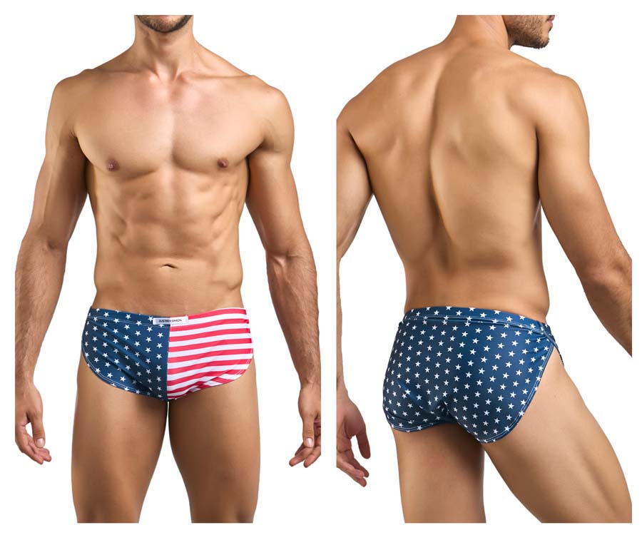 [JUSTIN+SIMON] Running Shorts USA Flag (XSJ09)