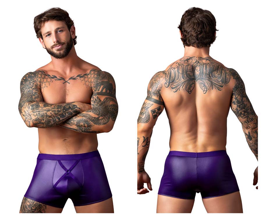 [Male Power] Eggplant Crossover Short Plum (152-302)