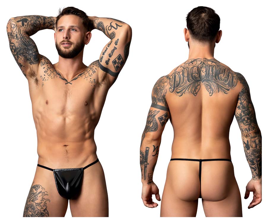 [Male Power] Liquid Onyx 2.0 G-String Black (450-301)