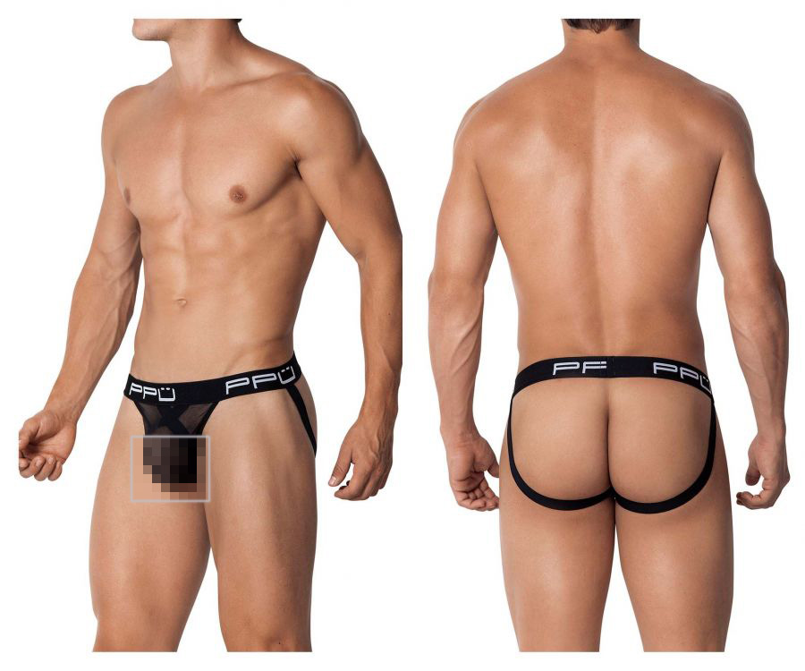 [PPU Underwear] Ball Lifter Jockstrap Black  (2103)