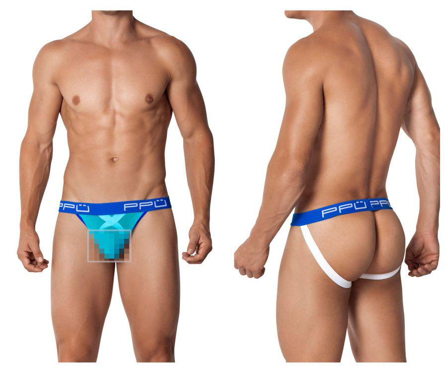 [PPU Underwear] Ball Lifter Jockstrap Turquoise (2103)