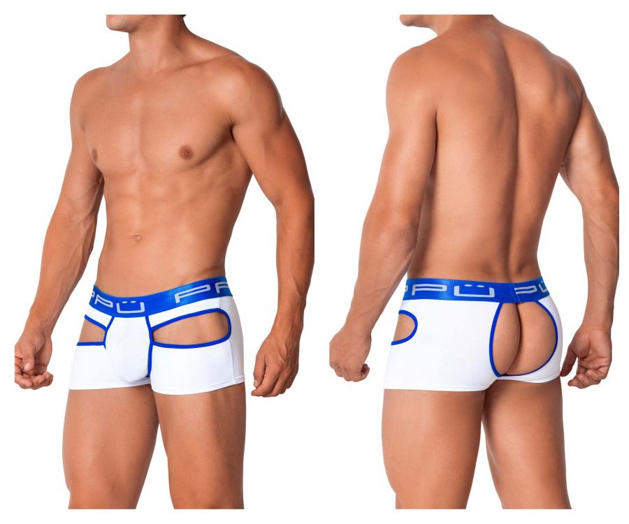 [PPU Underwear] Open Back Trunks White (2104)