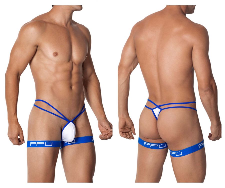 [PPU Underwear] Garter Thongs Blue (2110)