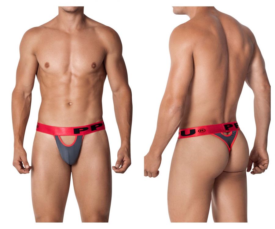 [PPU Underwear] Peek-a-boo Thongs Red (2112)