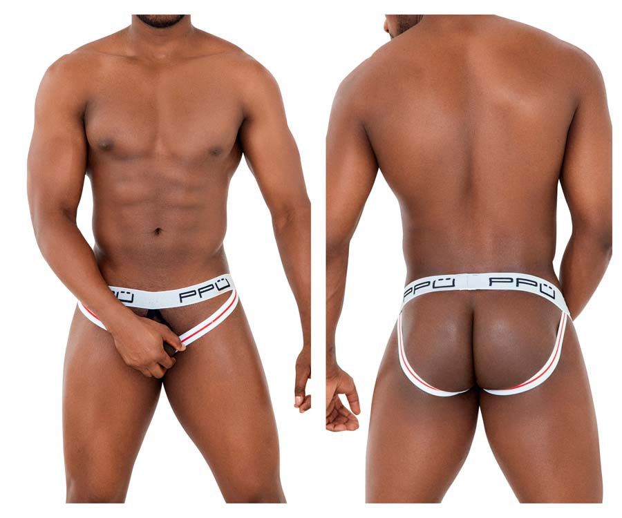 [PPU Underwear] Ball Lifter Jockstrap White (2304)