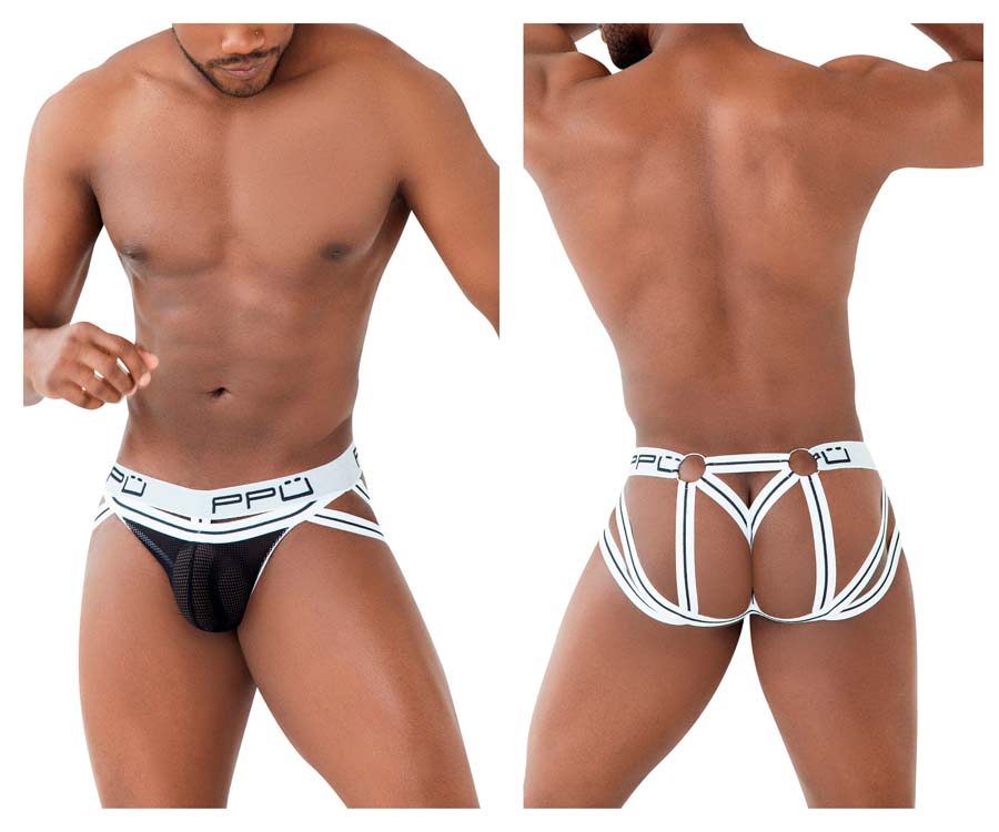 [PPU Underwear] Mesh Jockstrap White (2305)