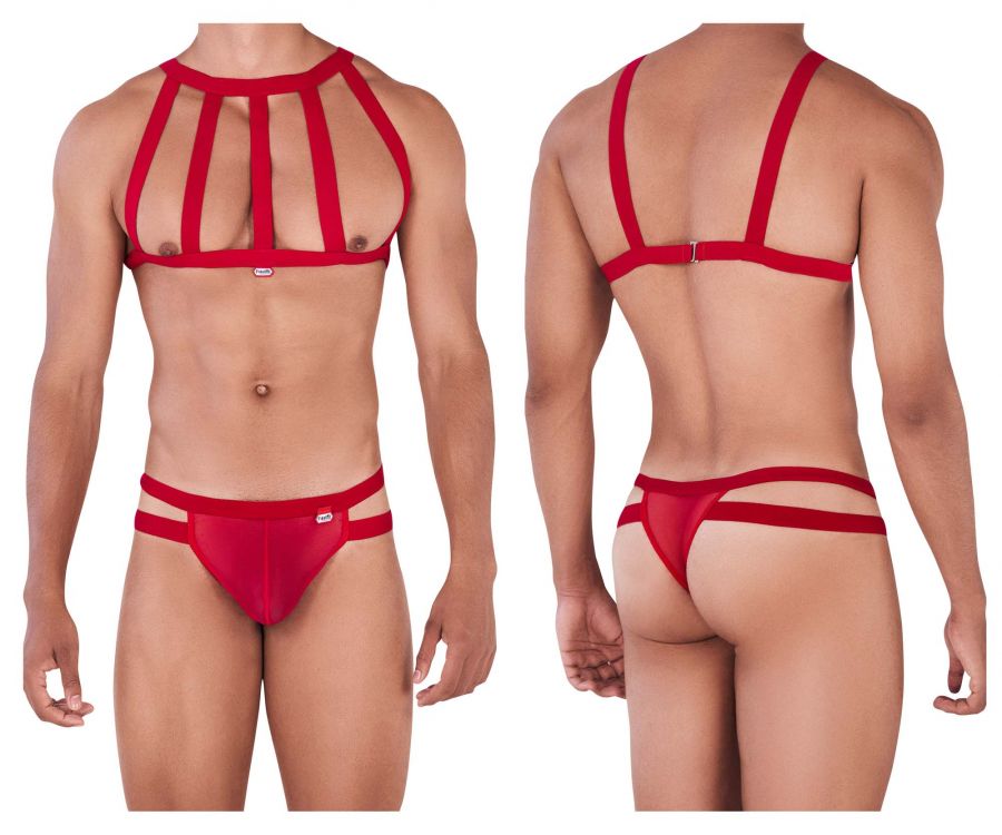 [PIKANTE] Personality Harness Thongs Red (0331)