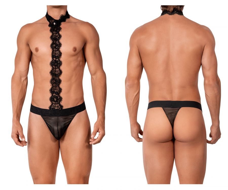 [Roger Smuth] Thongs Black (RS026)