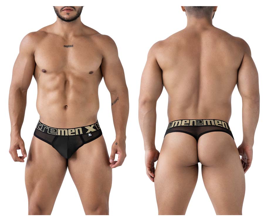 [Xtremen] Microfiber Thongs Black (91235)