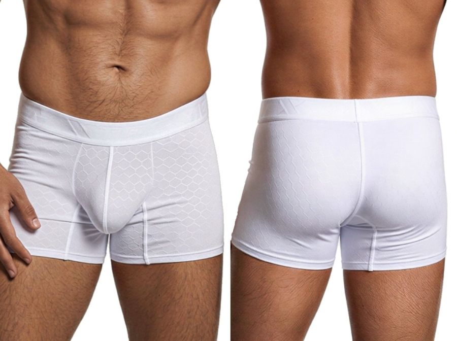 [Xtremen] Microfiber Boxer Briefs White (91256)