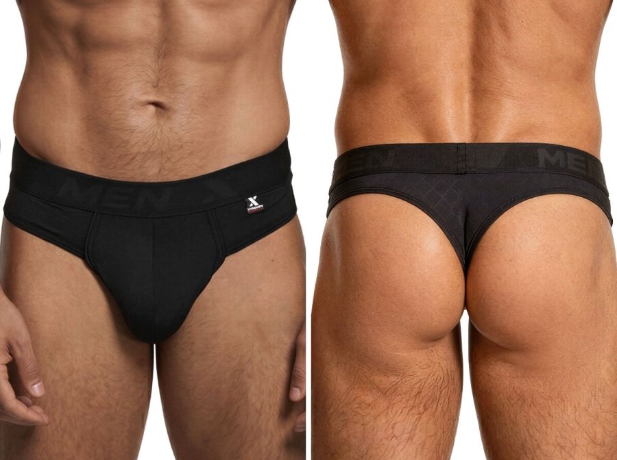 [Xtremen] Microfiber Thongs Black (91257)