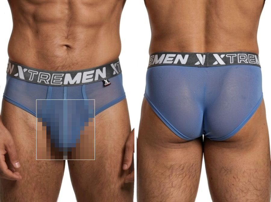 [Xtremen] Microfiber Mesh Briefs Blue (91262)