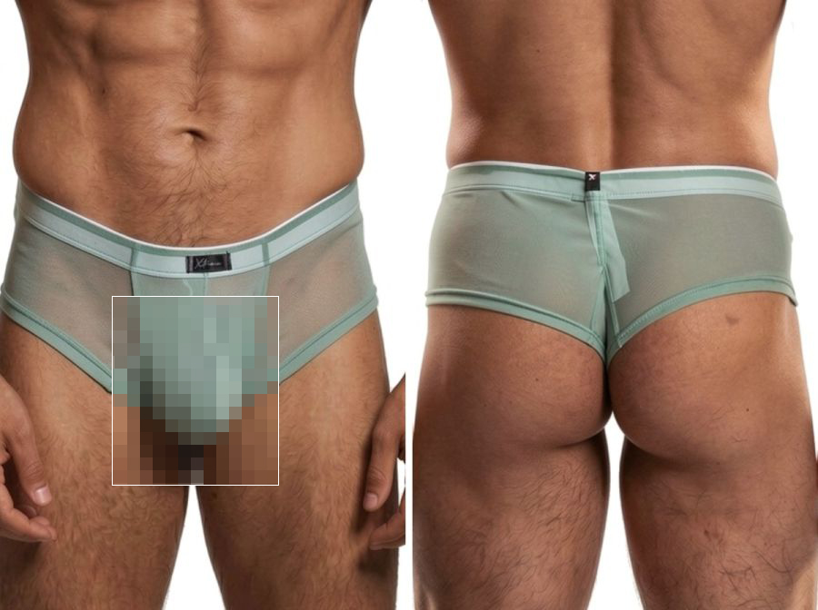 [Xtremen] Microfiber Mesh Briefs Green (91263)