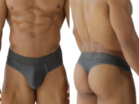 [Xtremen] Microfiber Mesh Thongs Gray (91268)