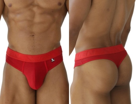[Xtremen] Microfiber Mesh Thongs Red (91268)