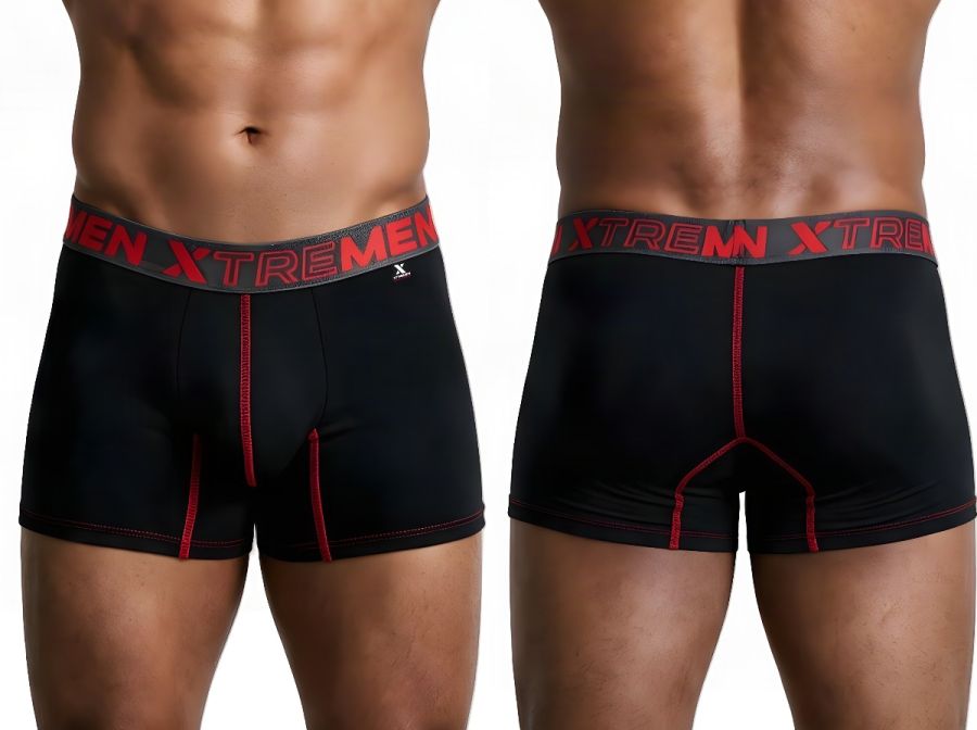 [Xtremen] Microfiber Boxer Briefs Black (91271)