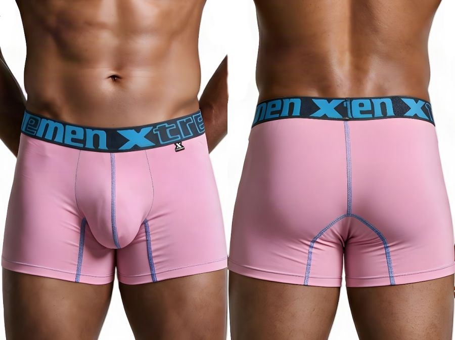 [Xtremen] Microfiber Boxer Briefs Pink (91271)