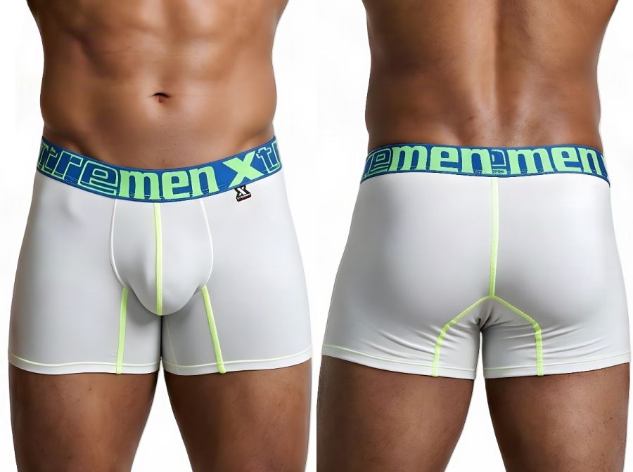 [Xtremen] Microfiber Boxer Briefs White (91271)