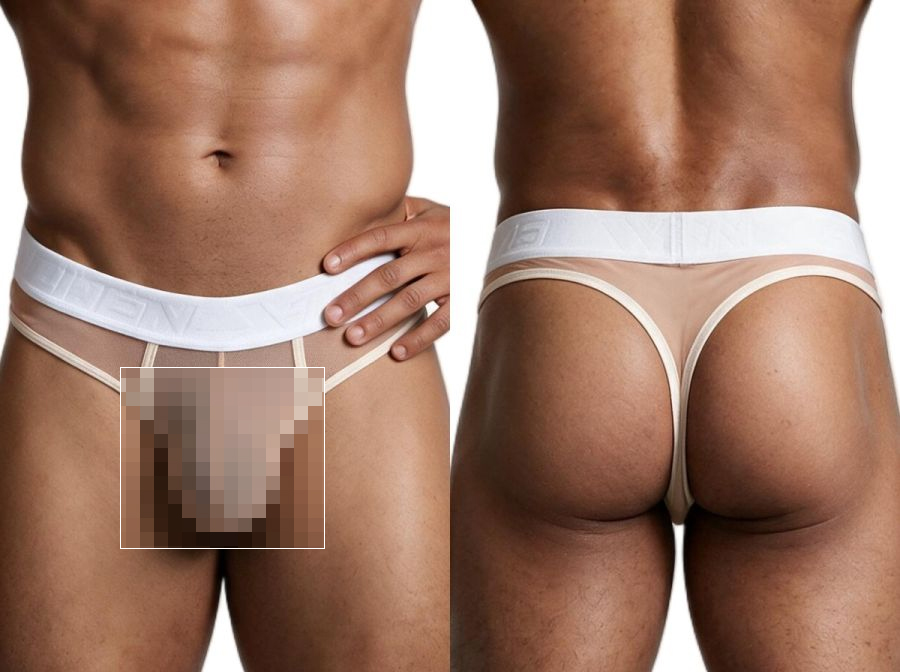 [Xtremen] Microfiber Mesh Thongs Brown (91278)