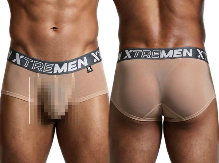 [Xtremen] Microfiber Mesh Briefs Brown (91279)