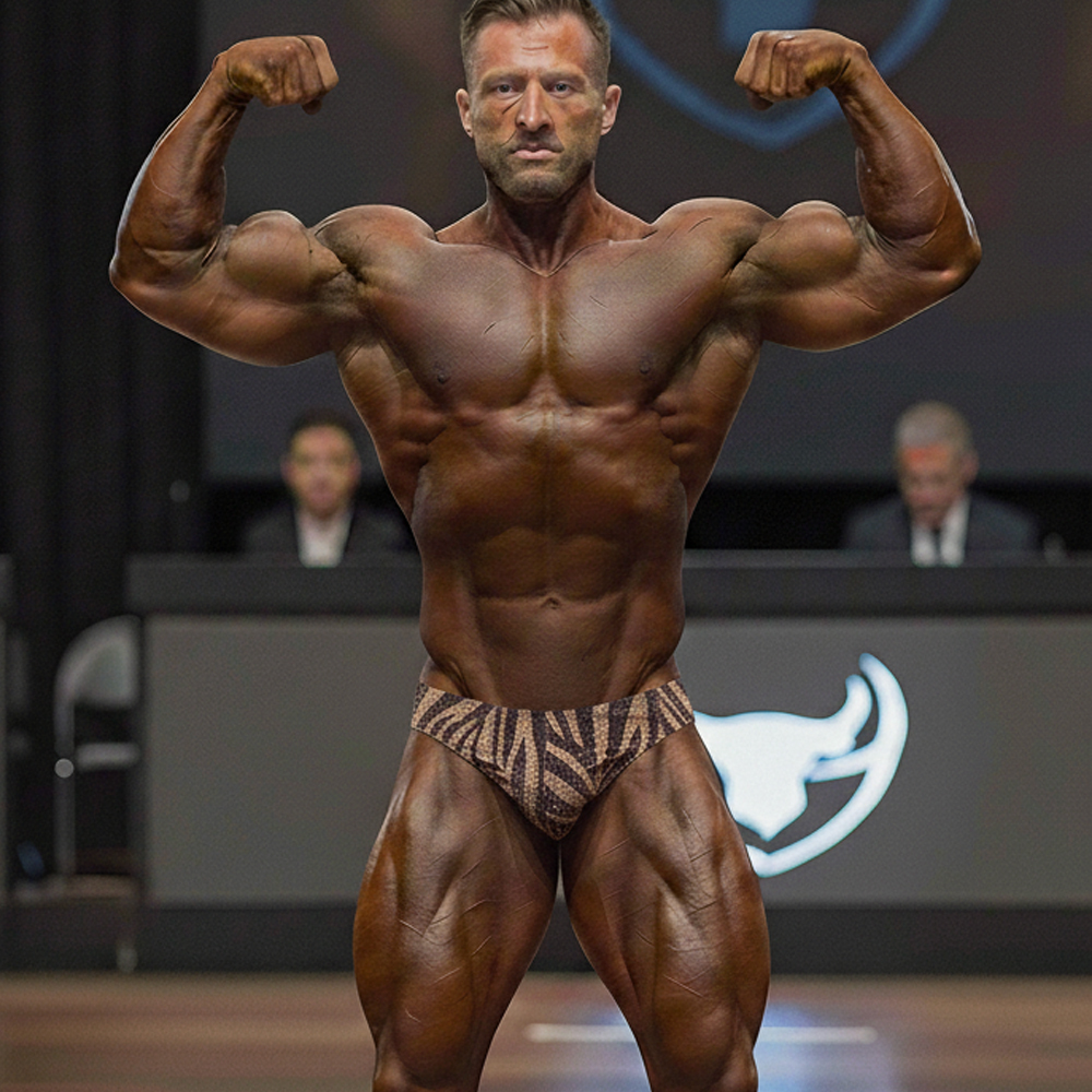 [POSINGWEAR] Gold Zebra Posing Suit