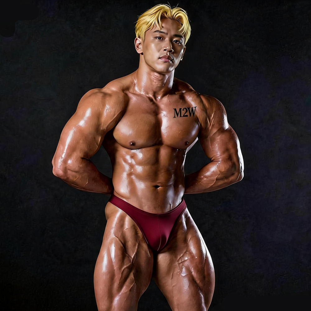 [POSINGWEAR] Posing Suit Burgundy