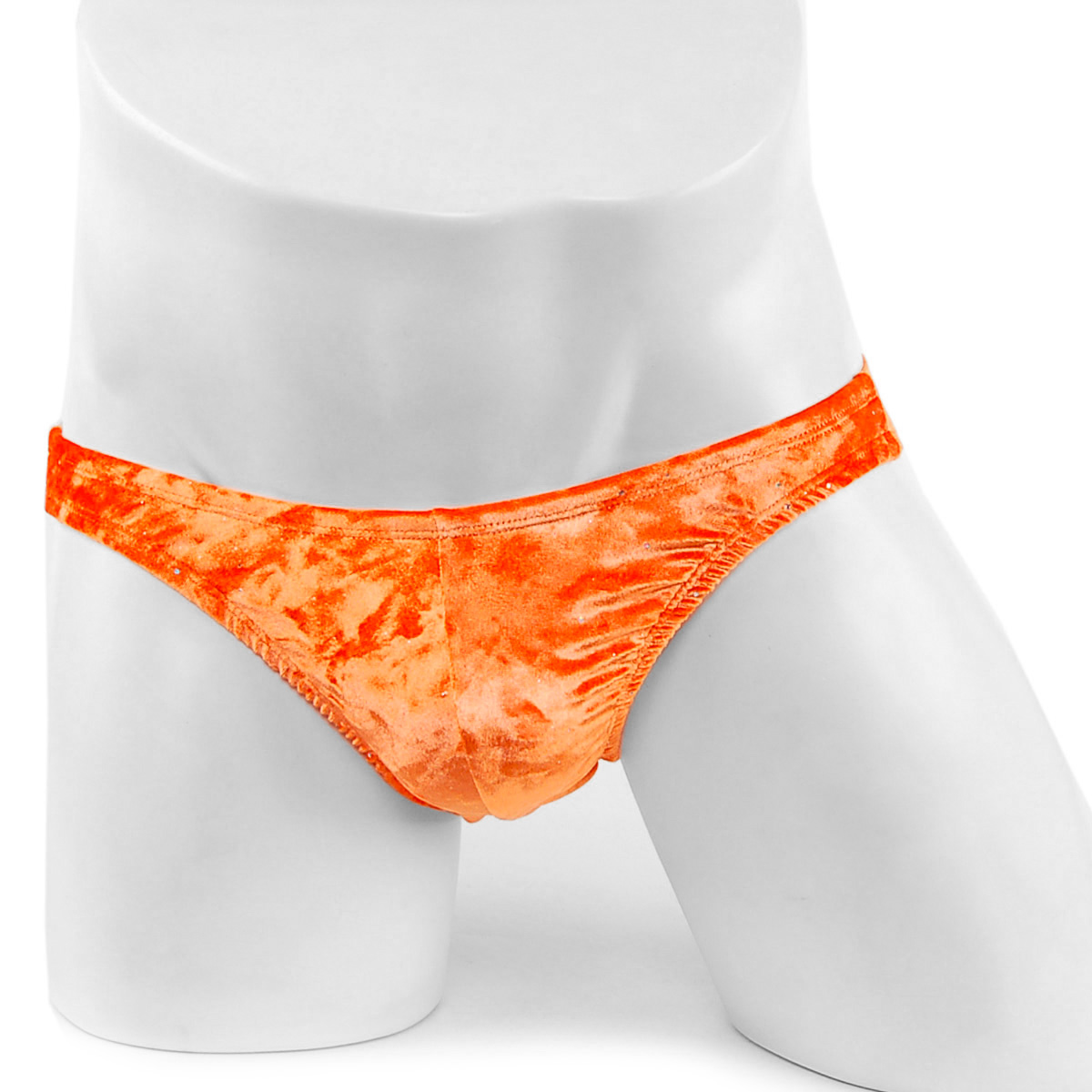 [POSINGWEAR] Orange Velvet Posing Suit