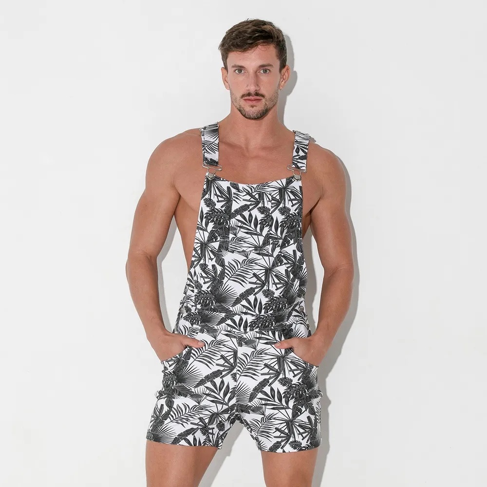 [CODE22] STRETCH OVERALLS PALM TREE (9706-08)