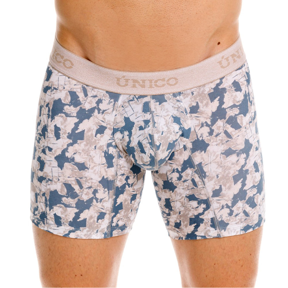 [Mundo Unico] BOXER MEDIO FOLD AZUL 10인치 (26040100216-46)